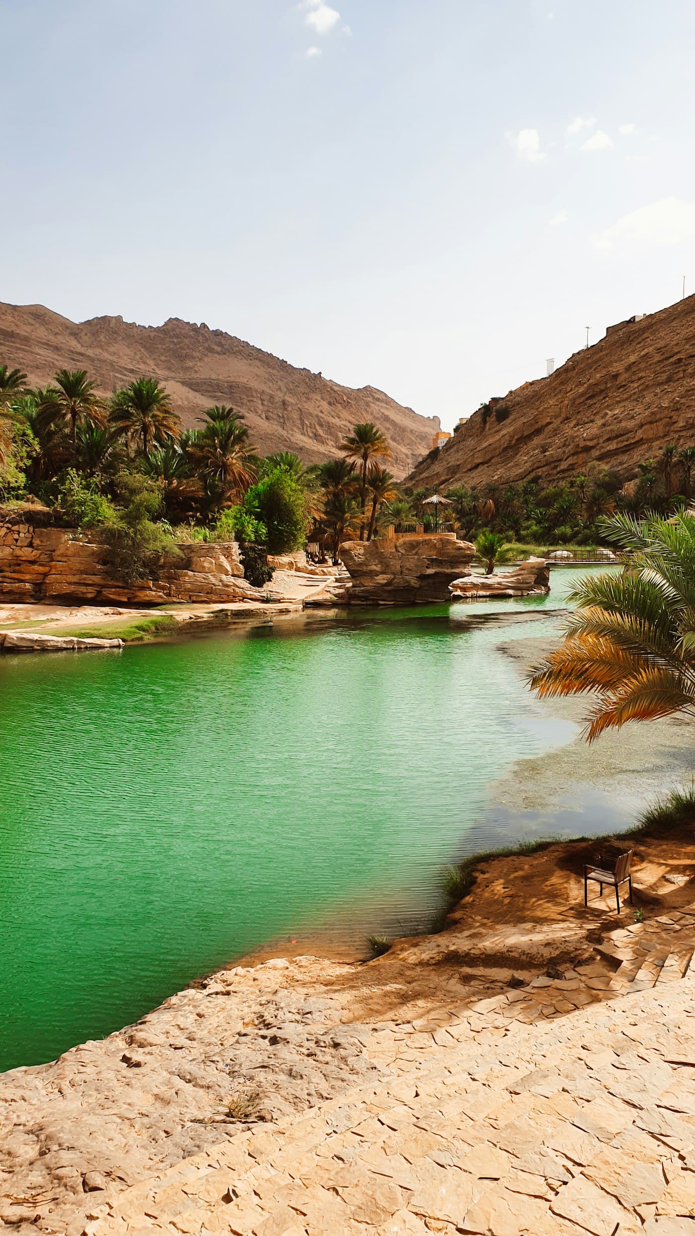 Wadi Bani Khalid, a turquoise pool in the Omani desert